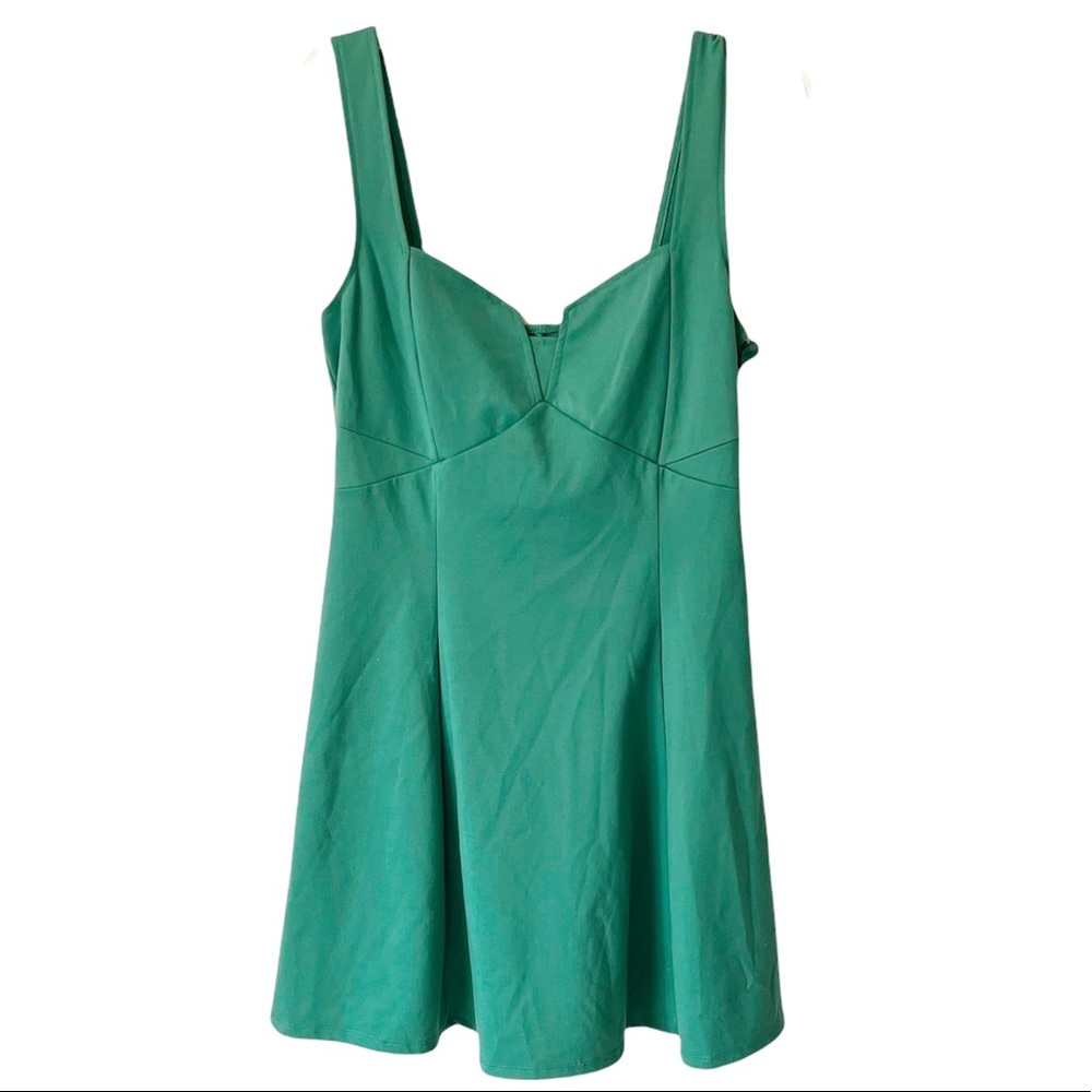 Skater Emerald Green Fit & Flare Cut Out  Sleeveless Green Flirty JustFa… - Picture 9 of 13
